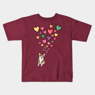 Corgi Valentine Kids T-Shirt